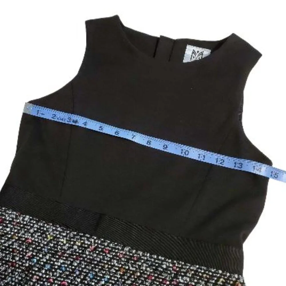 NWT Milly Minis Black Panel Dress in Size 14.